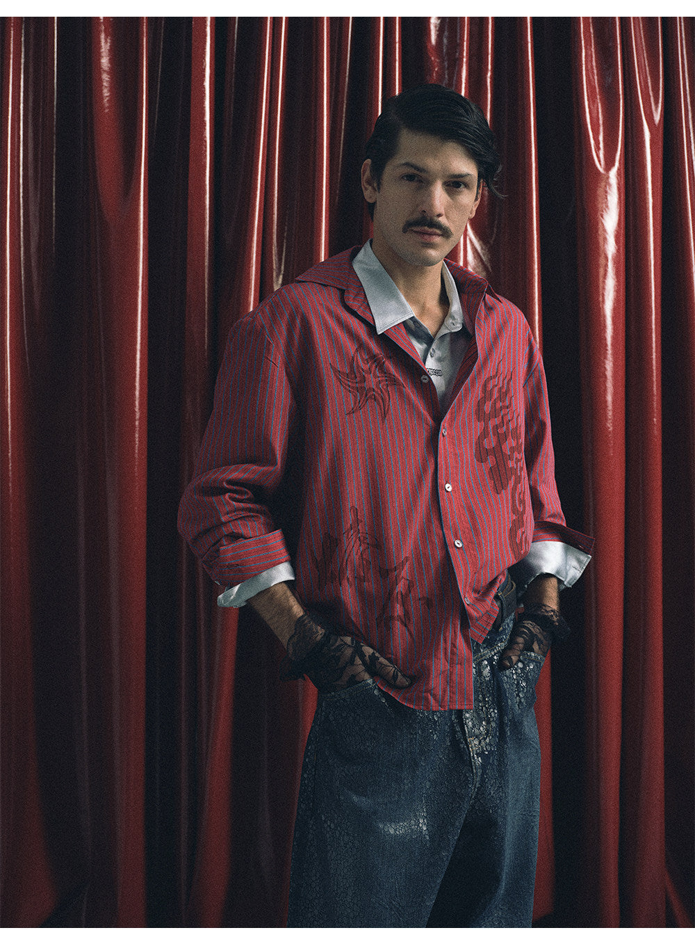 Printed Striped Shirt