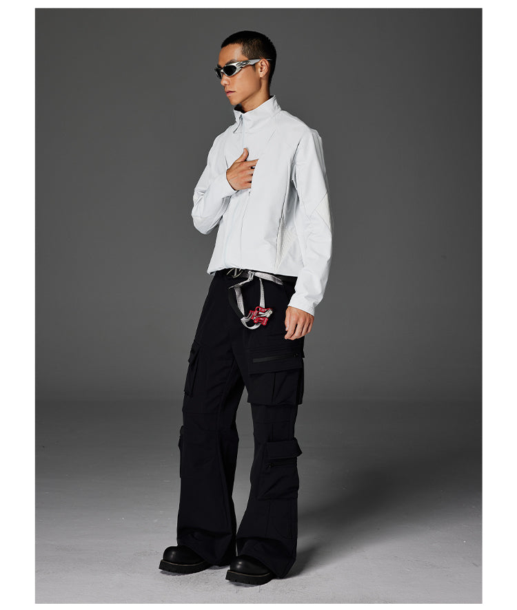 Stand Collar Clean Fit Jacket