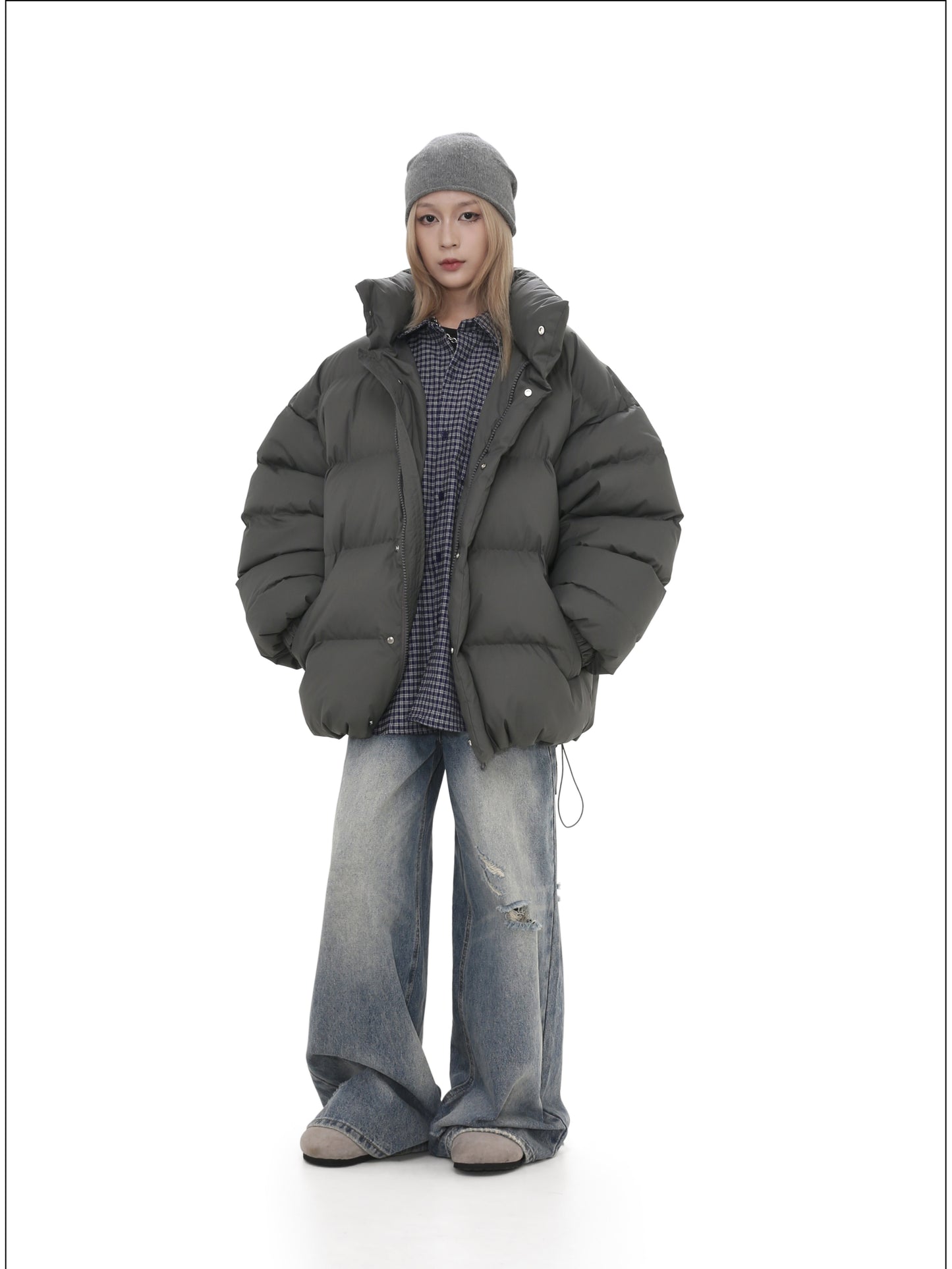 Stand collar cotton jacket