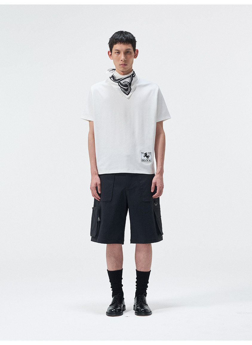 Adjustable-Waist Cargo Shorts