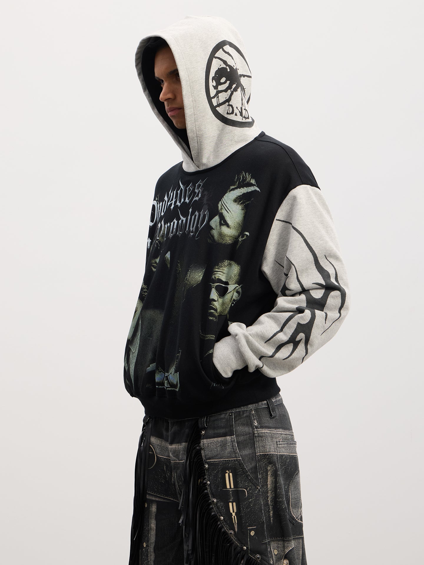 Printed Stitch Hoodie