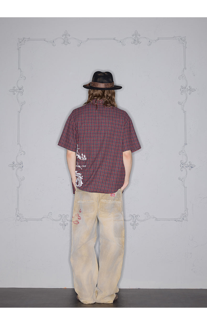 Retro Character Print Shirt