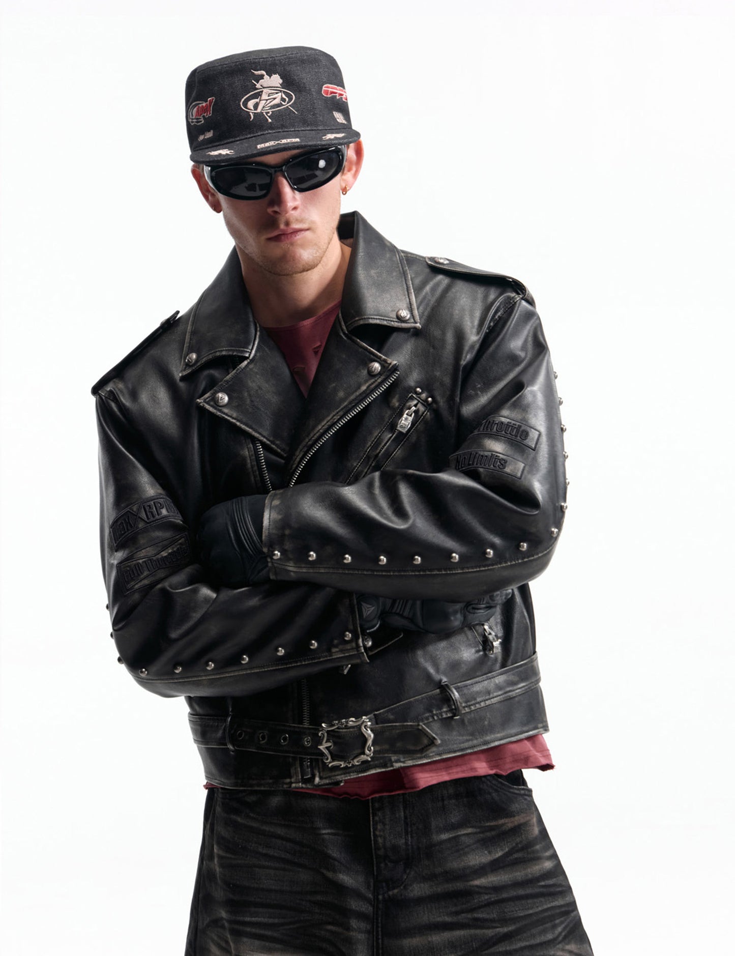 Oversized Leather Jacket