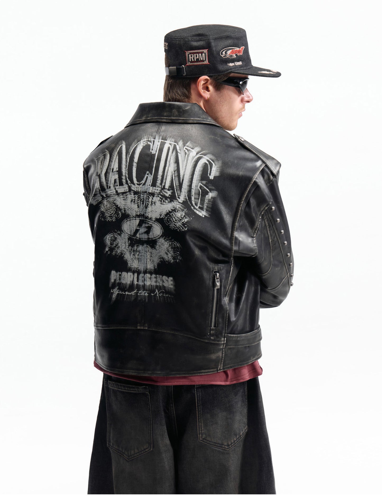 Oversized Leather Jacket