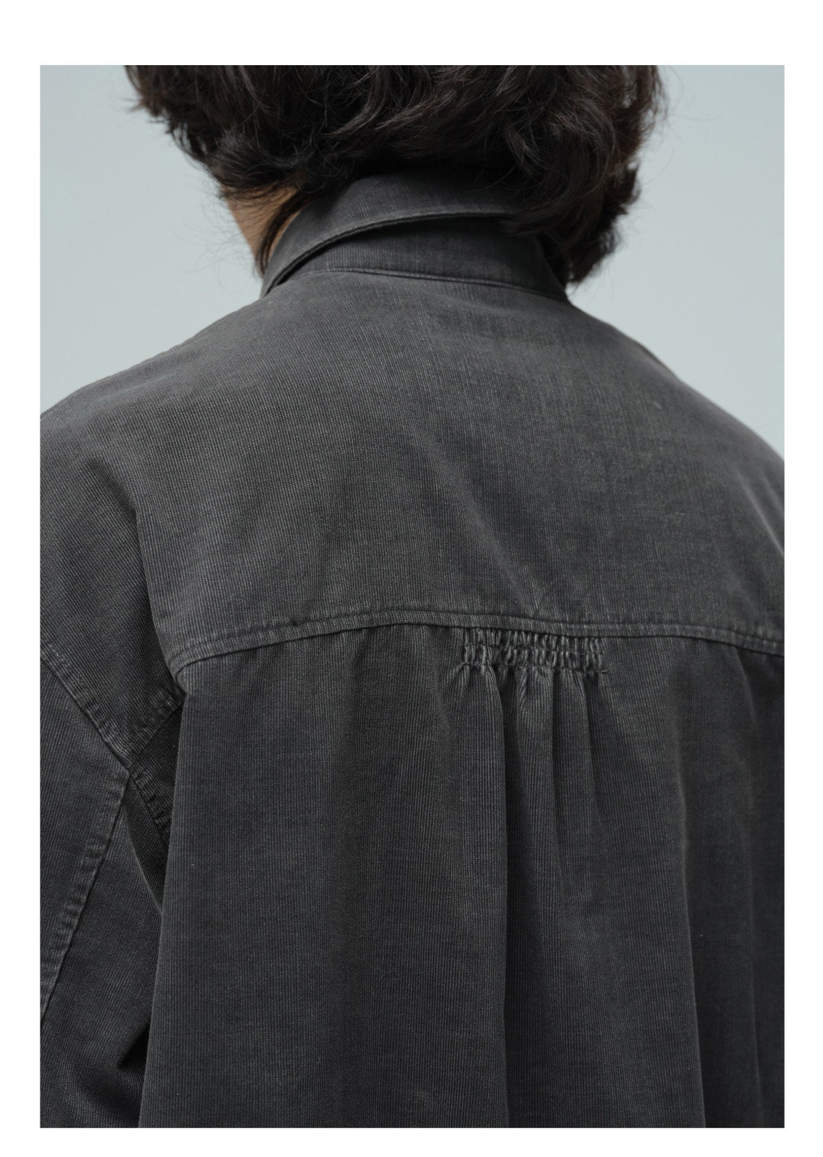 Pleated Corduroy Shirt
