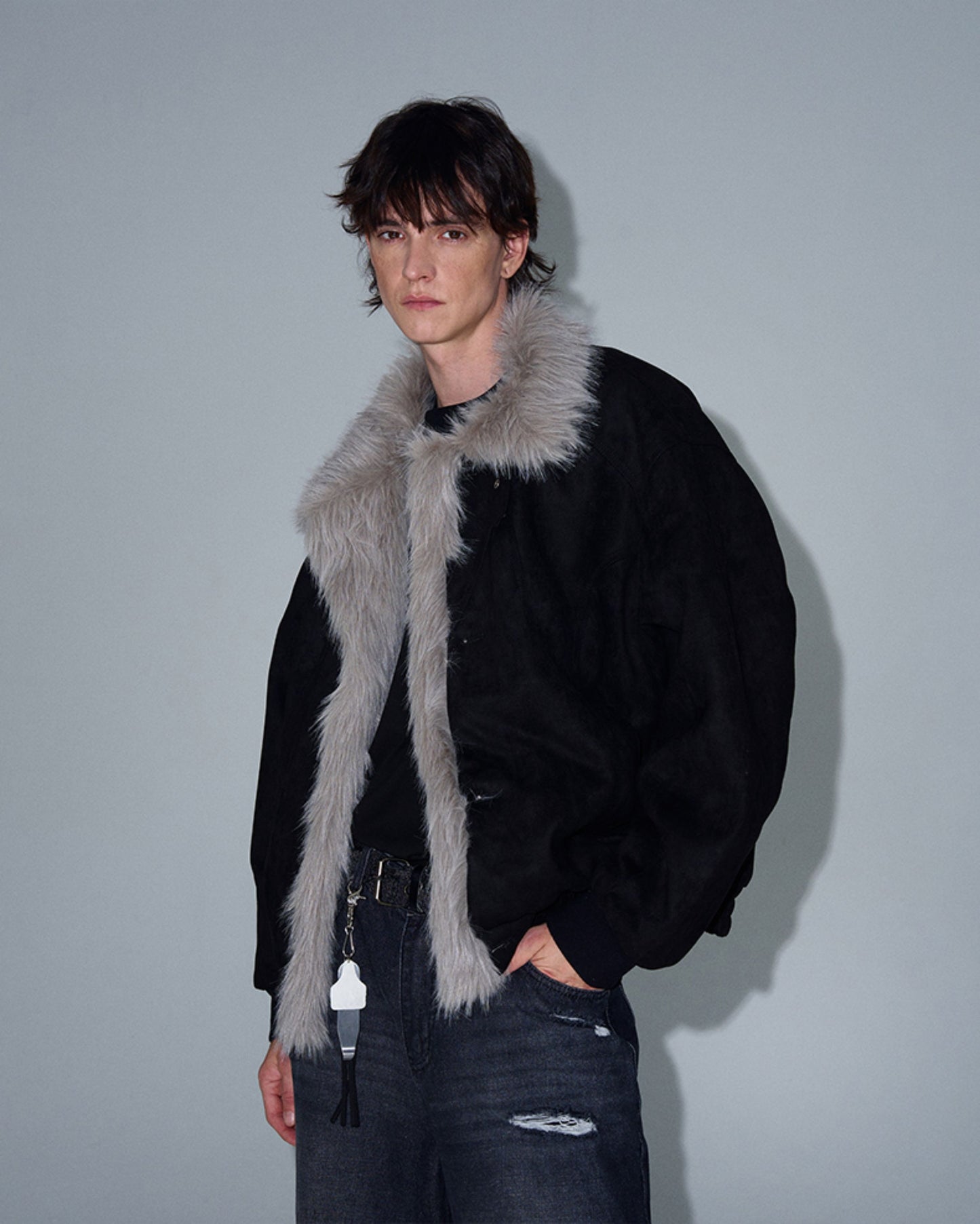 High-end fur collar jackets