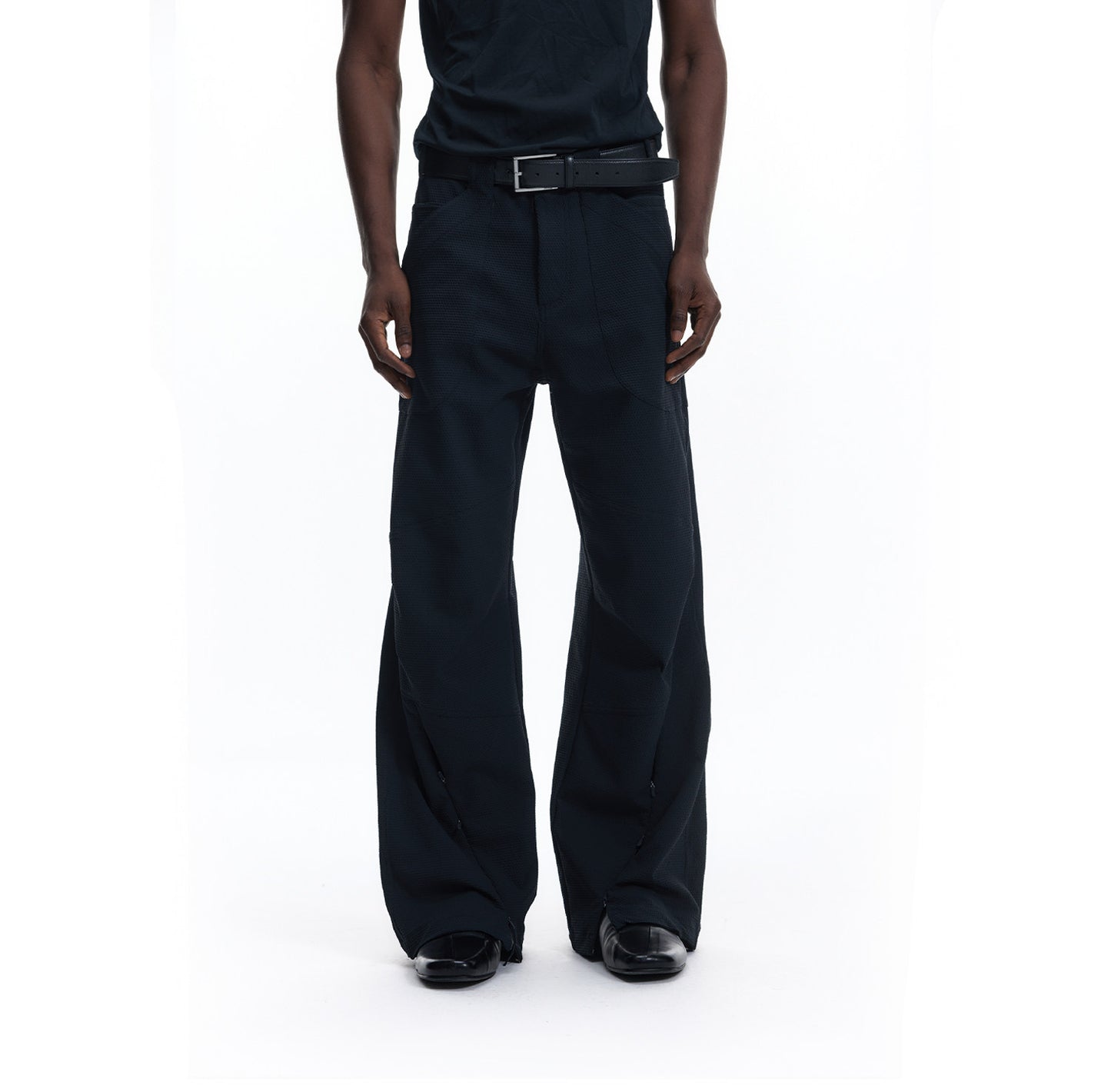 3D-Cut A-Line Casual Pants