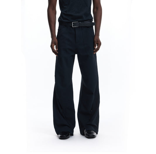3D-Cut A-Line Casual Pants