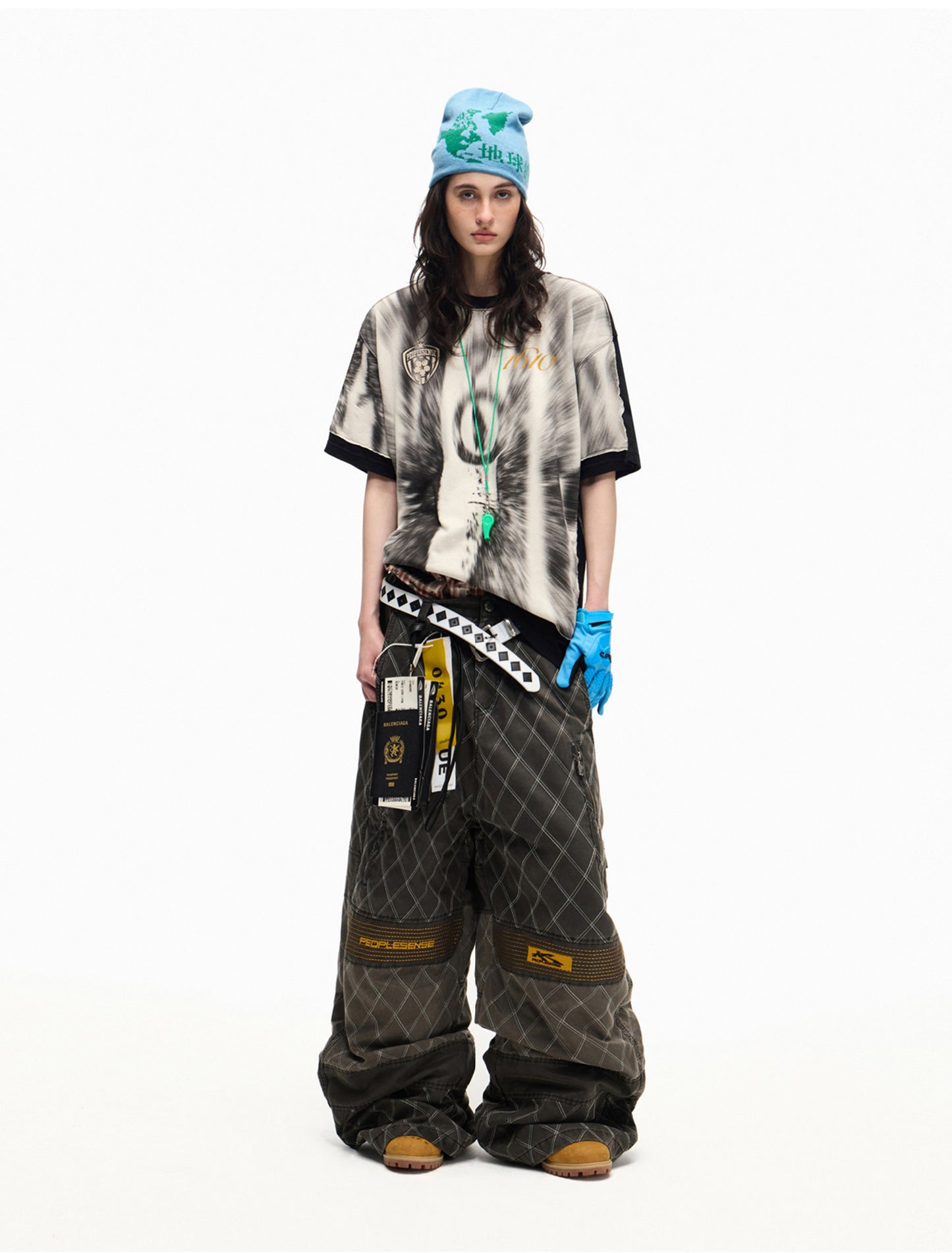 Gradient Fake Two-Piece T-Shirt