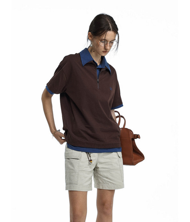 Faux Two-Piece Polo Shirt