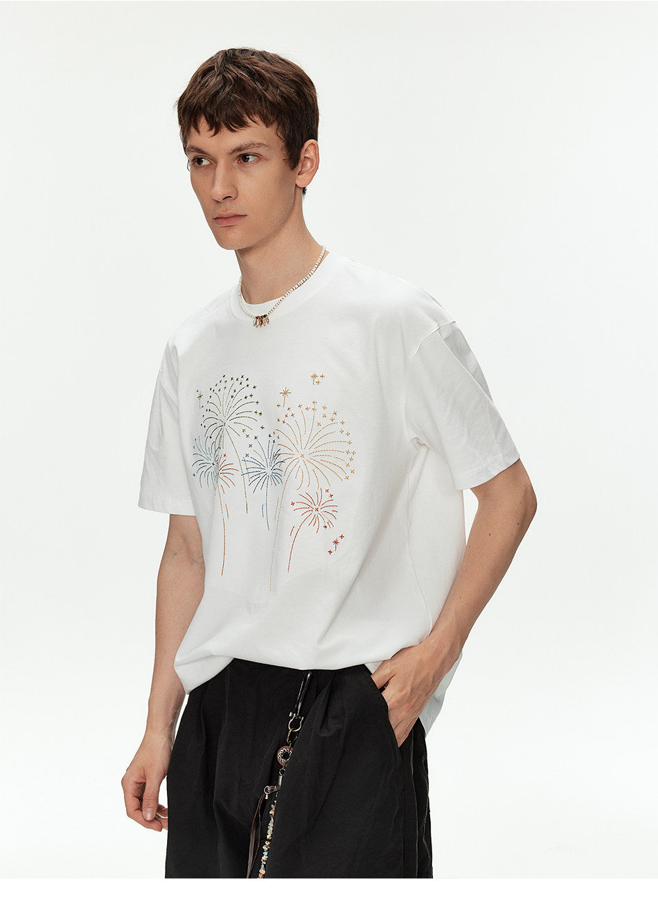 Oversized T-Shirt with Embroidery