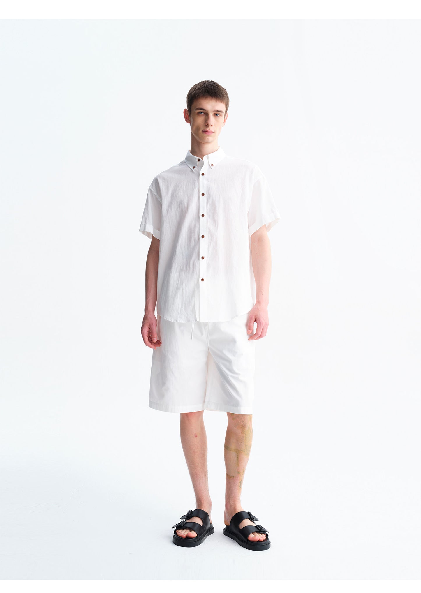Shirt with Turn-Up Cuffs