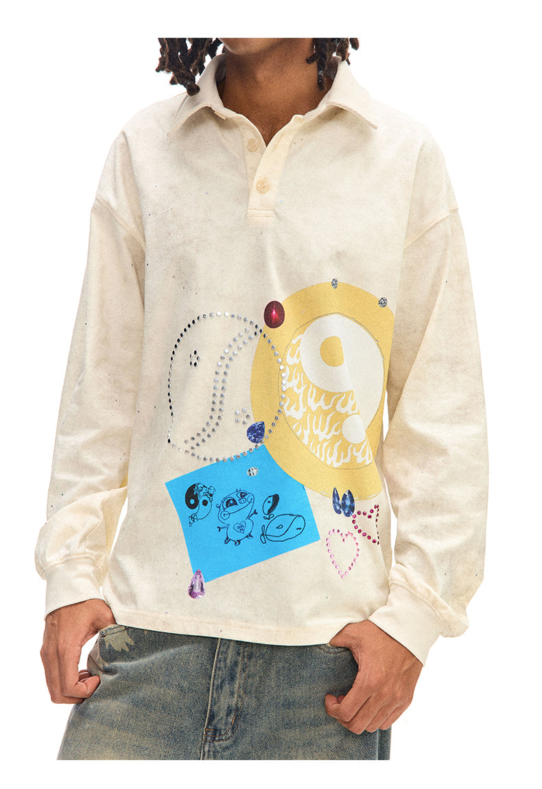 Taiji Sticky Notes Polo Shirt