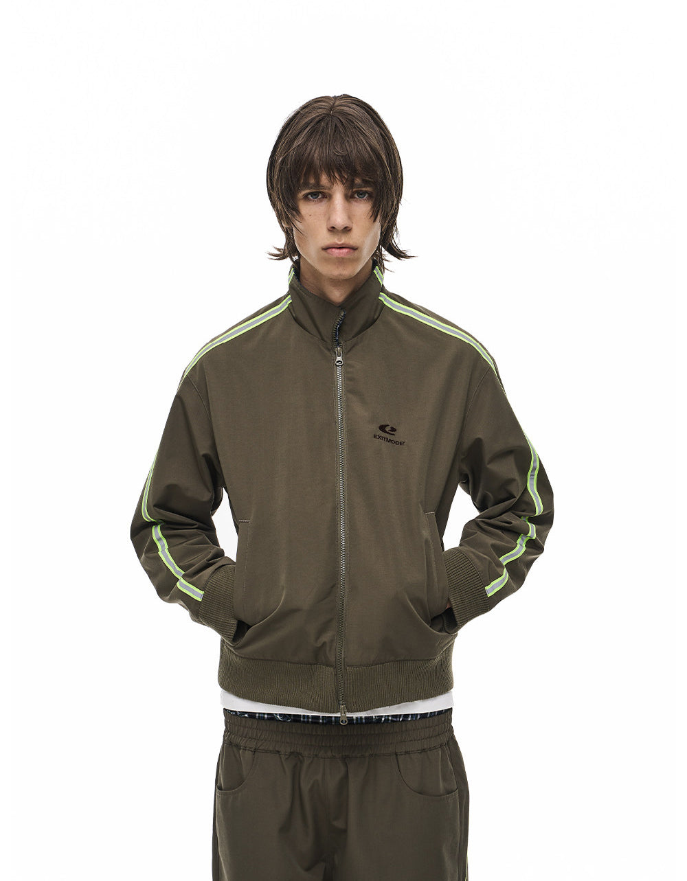 Vintage Reversible Stand-Collar Jacket