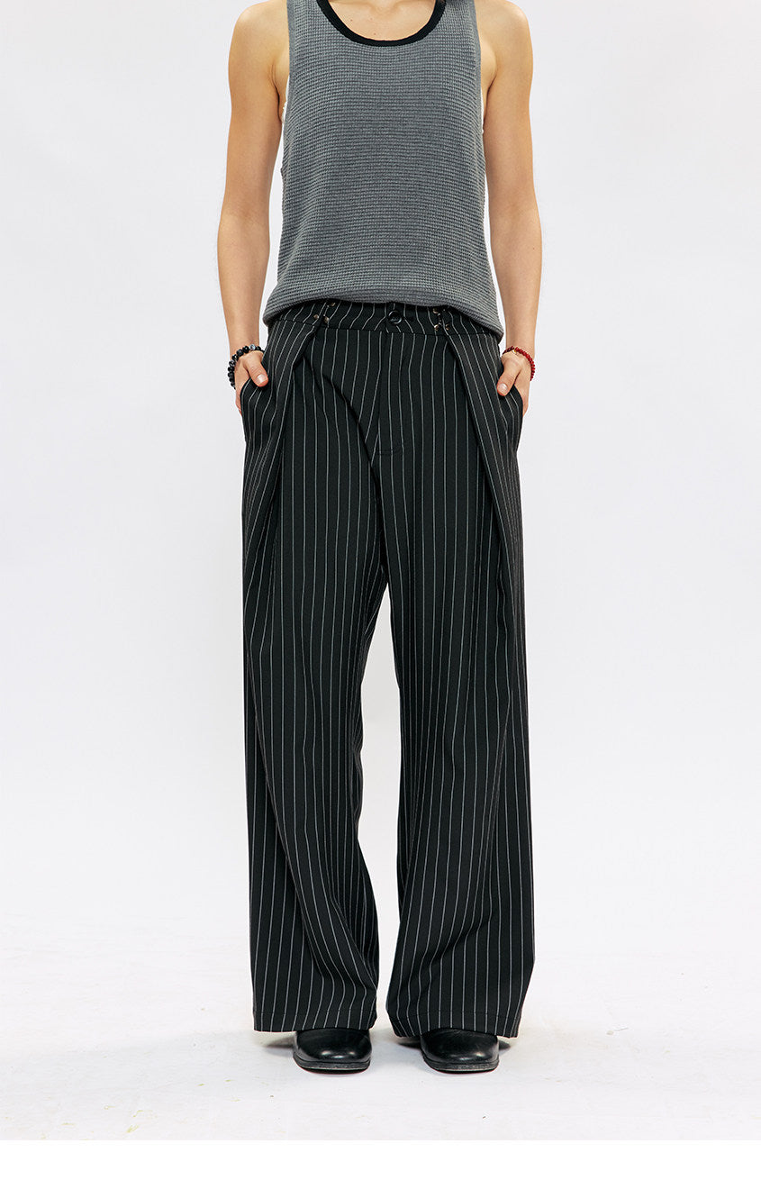 Breathable straight-fit casual pants