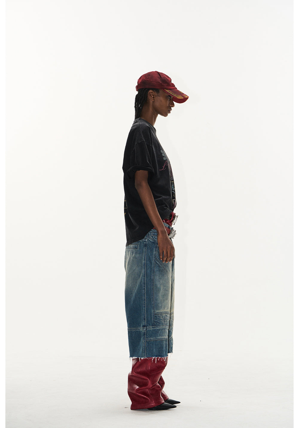 Overlap Print T-Shirt