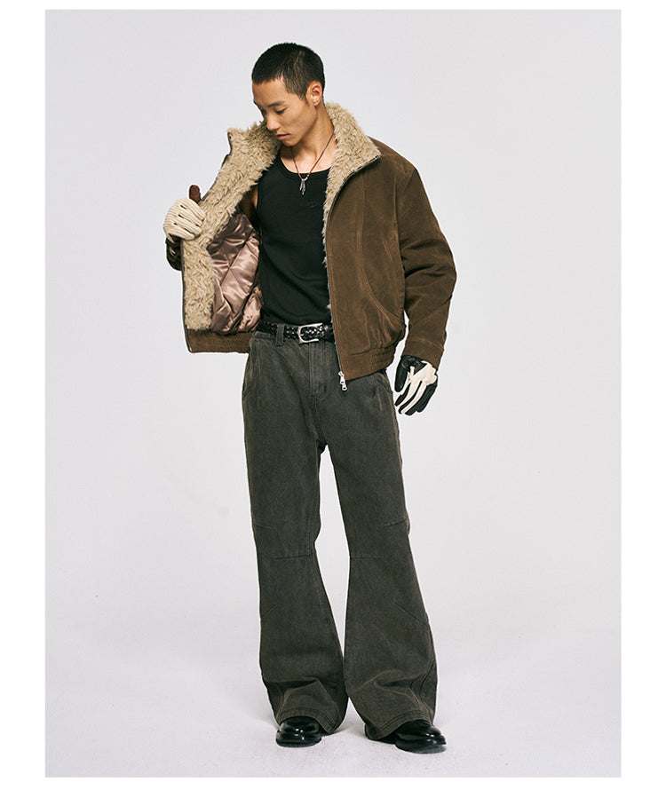 Niche Design Suede Jacket