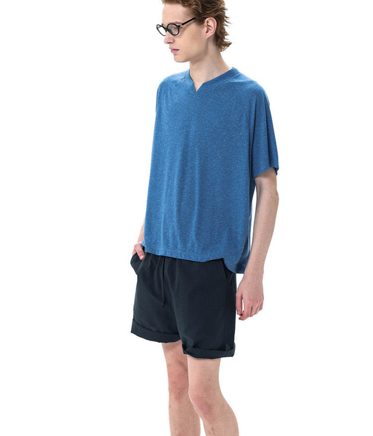 Small V-neck Raglan T-shirt