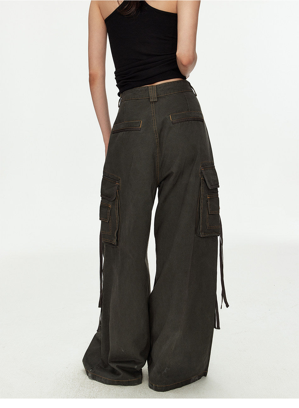 Wide-Leg Cargo Pants