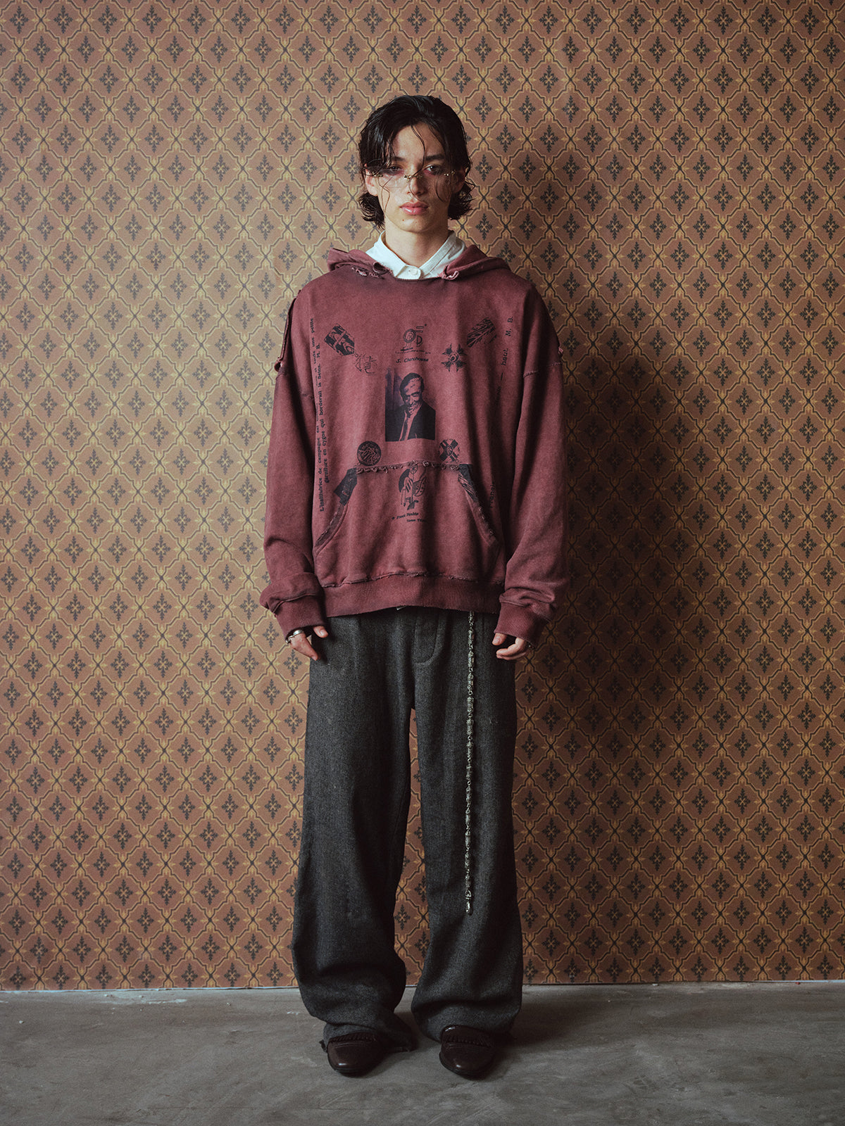 Print Hooded Sweatshirt