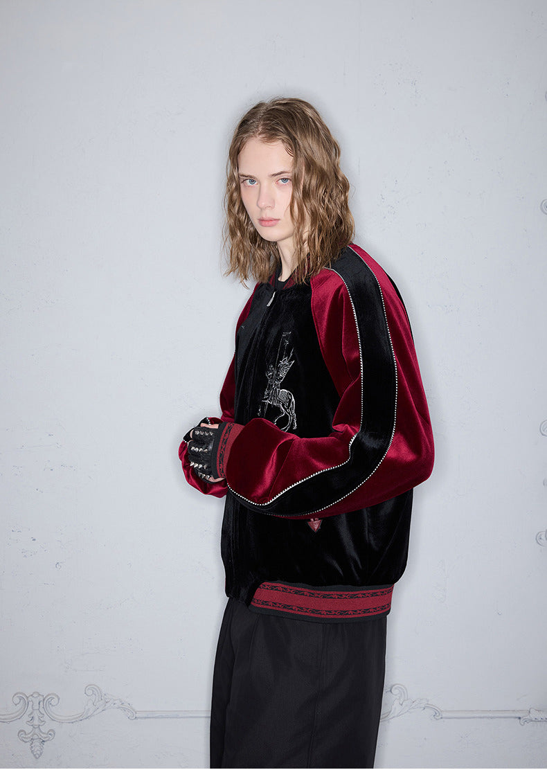 Velvet Baseball Jacket