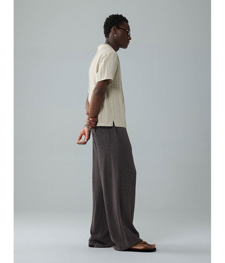 Faux Two-Piece V-Neck Pullover Shirt