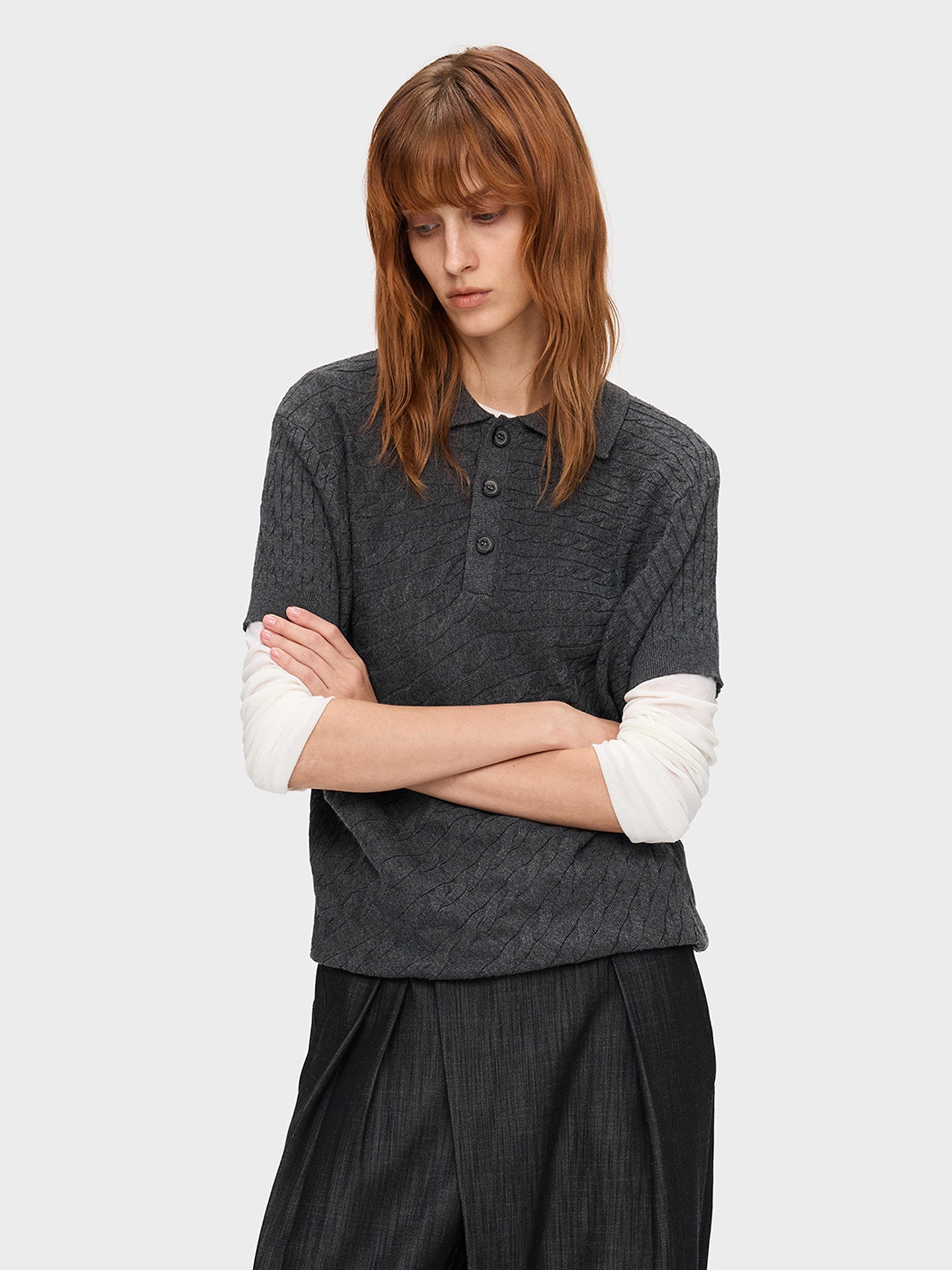 Lightweight Wool Knit Shirt