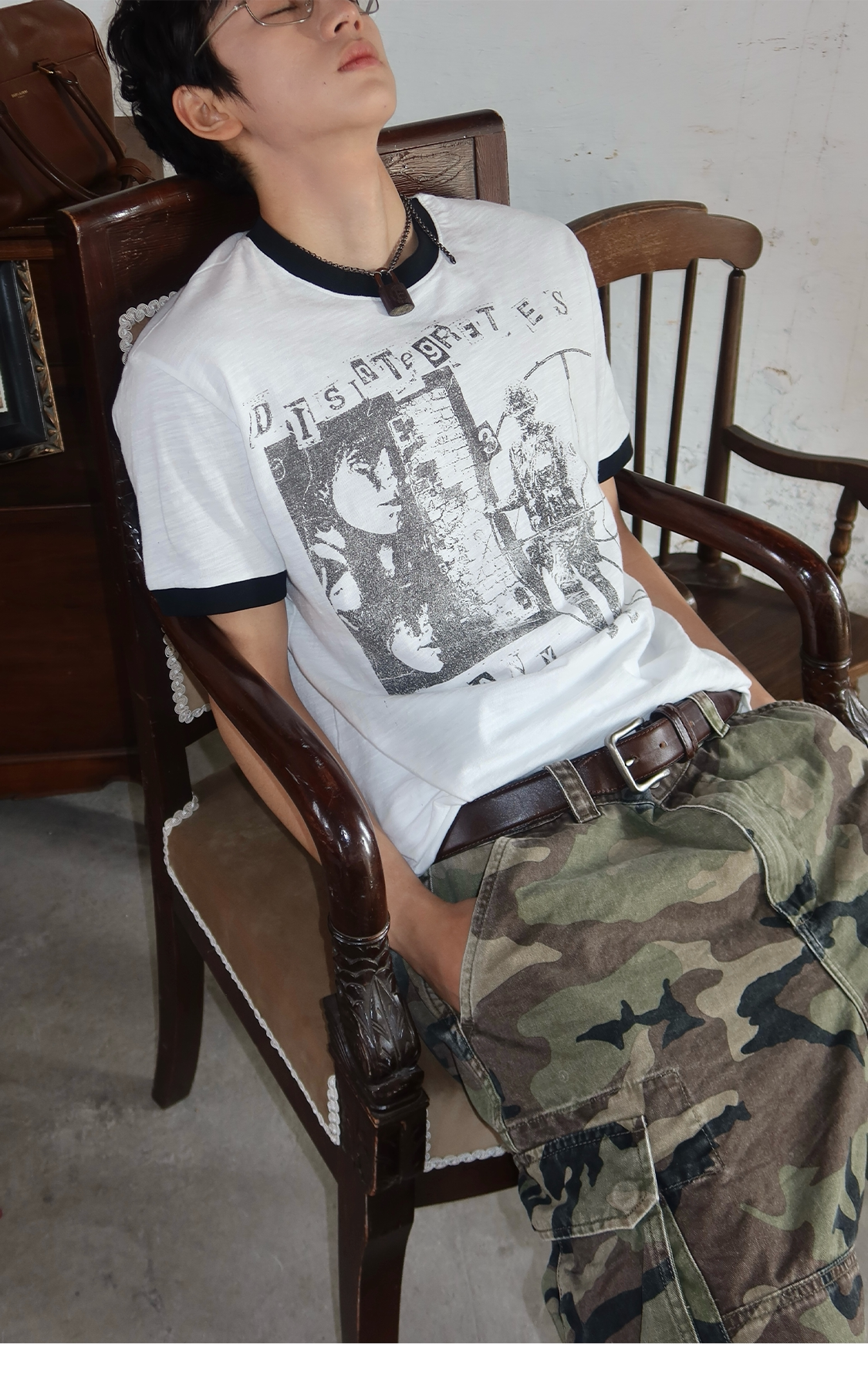 Color-block Print T-Shirt