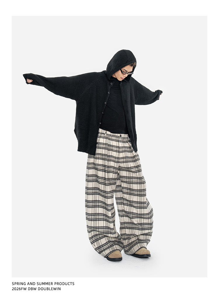 Knitted Cardigan with Hood