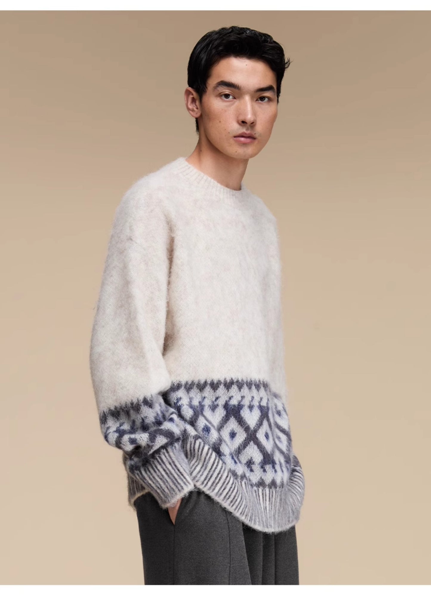 Imitation mohair sweater