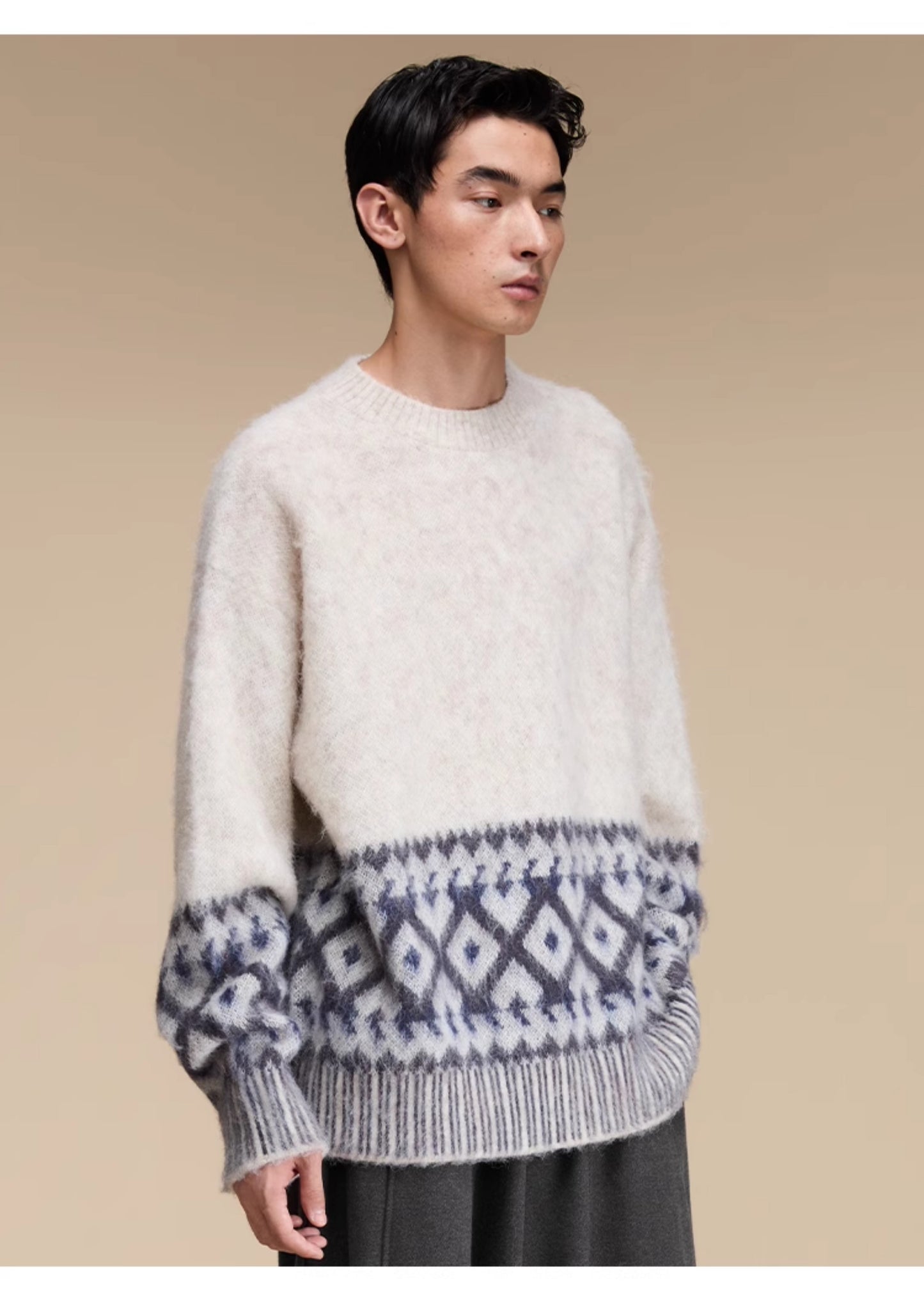 Imitation mohair sweater