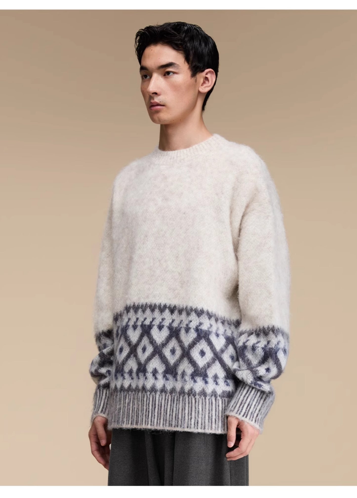 Imitation mohair sweater