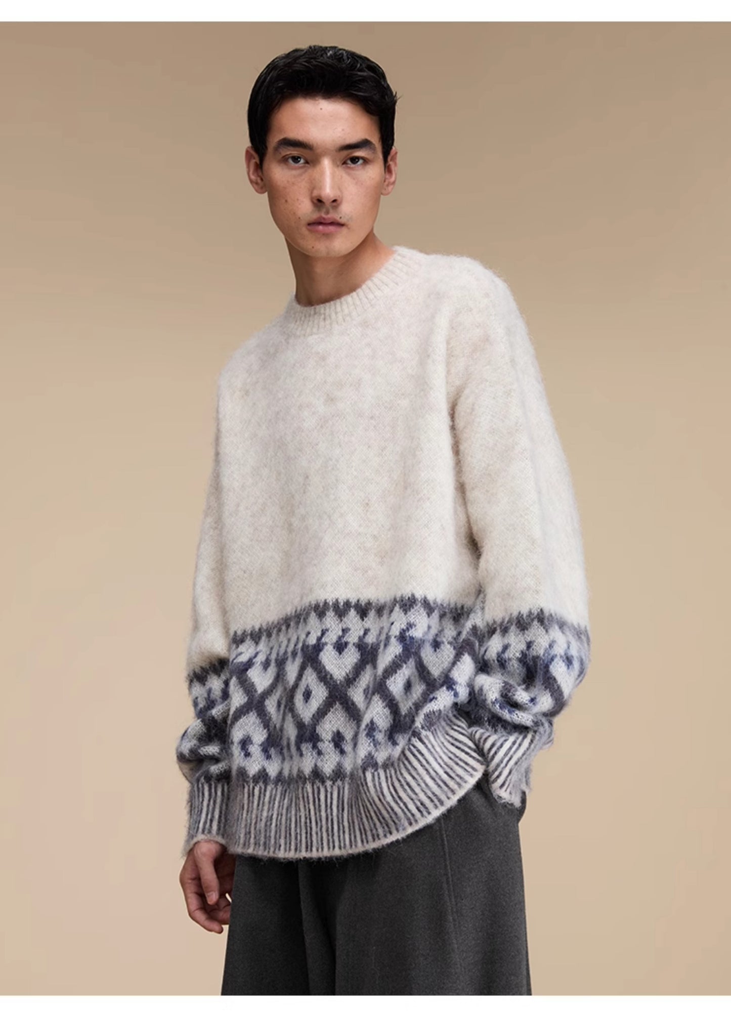 Imitation mohair sweater