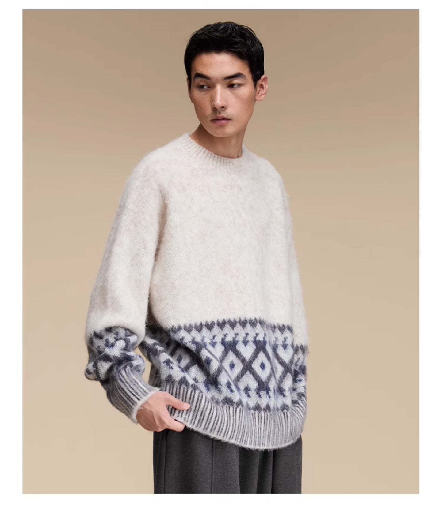 Imitation mohair sweater