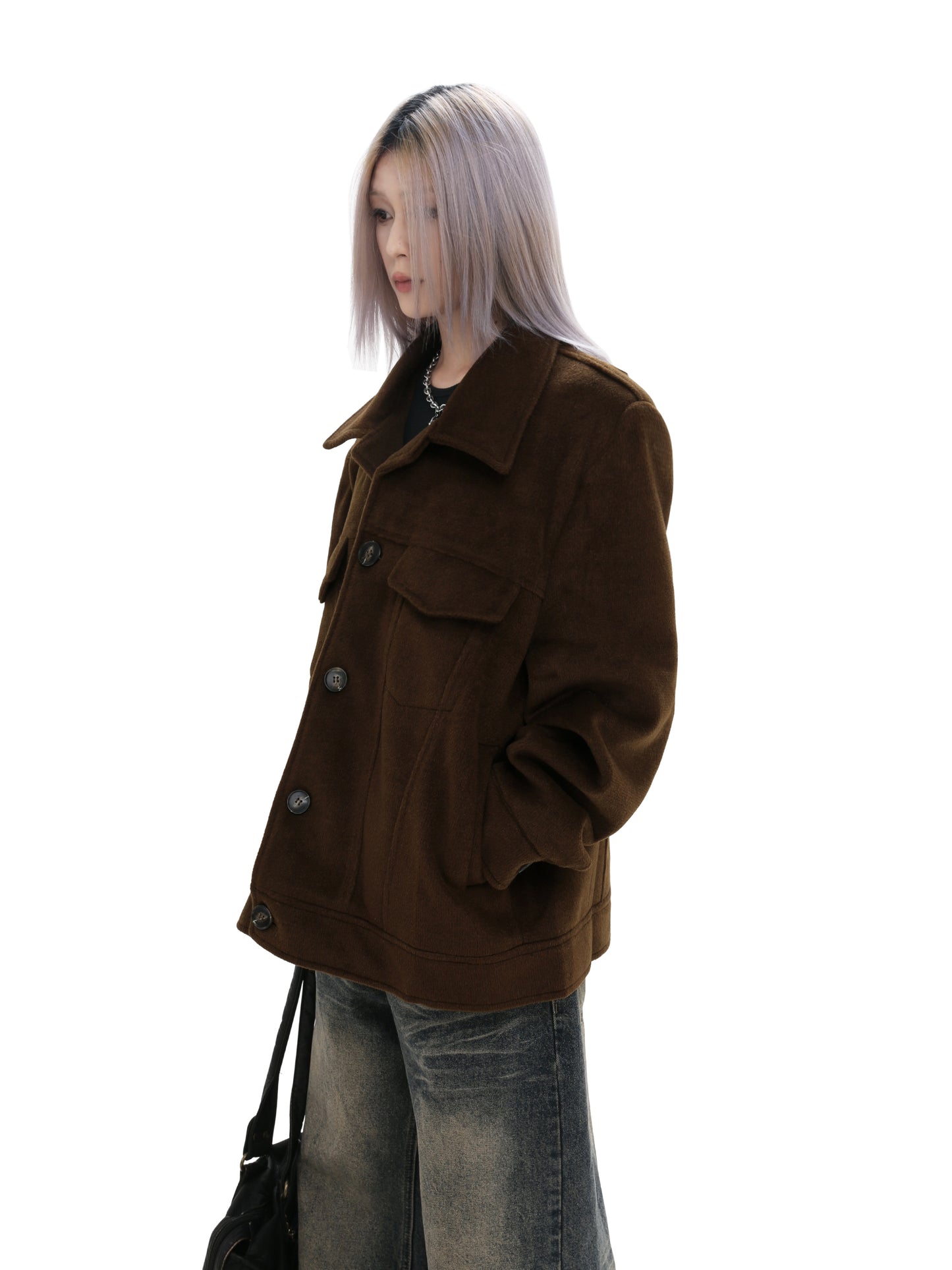 Thick wool workwear jacket