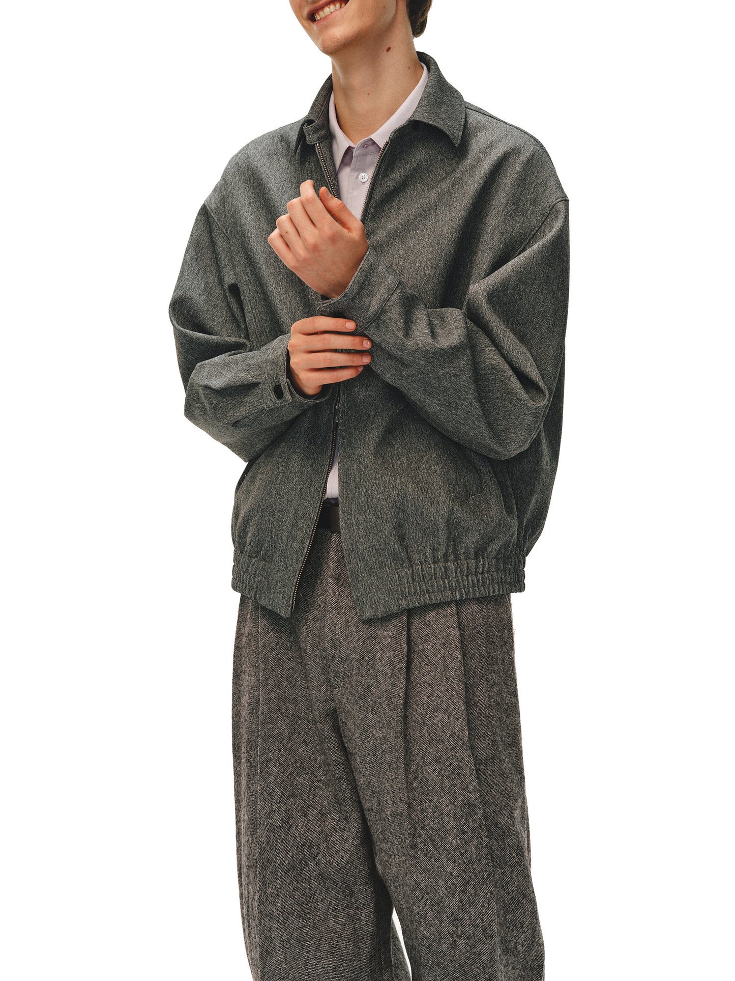 Snowflake Texture Lapel Jacket