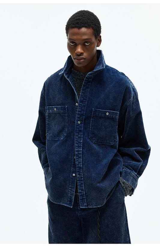 Large Pocket Square Neck Shirt