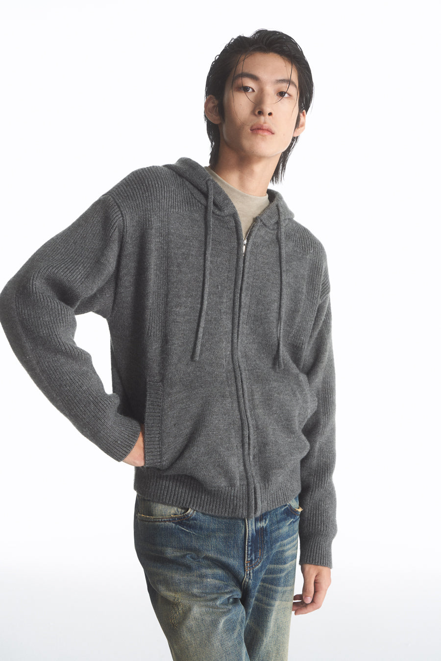 Drawstring Hooded Sweater