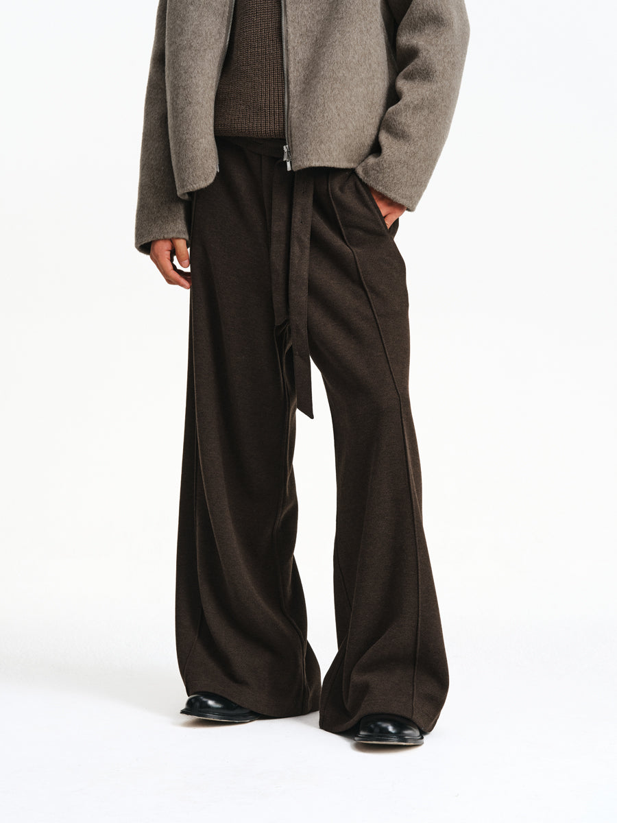 Belted Wide-Leg Pants