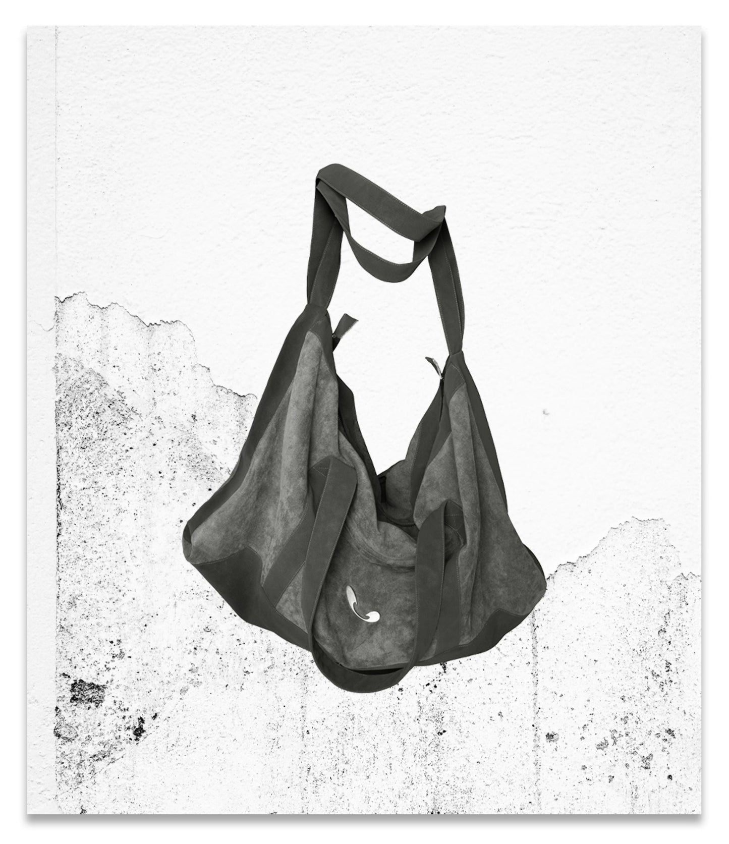 Suede Patchwork Shoulder Bag