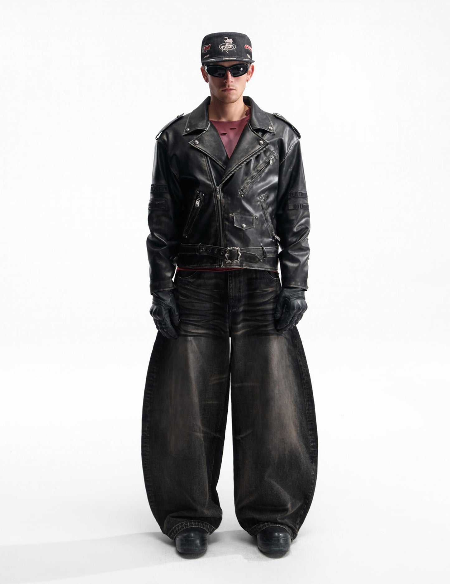 Oversized Leather Jacket