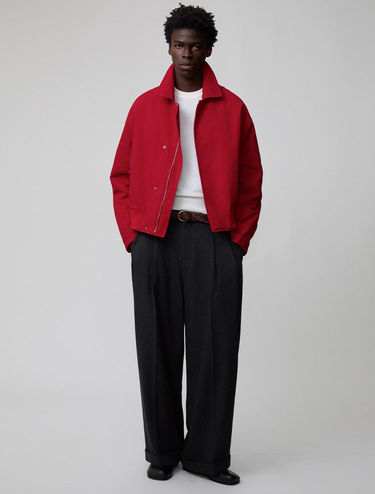 Adjustable Waist Pleated Casual Pants