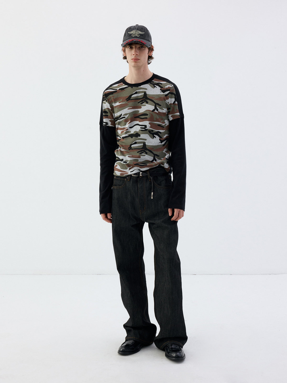 Faux Two-Piece T-Shirt