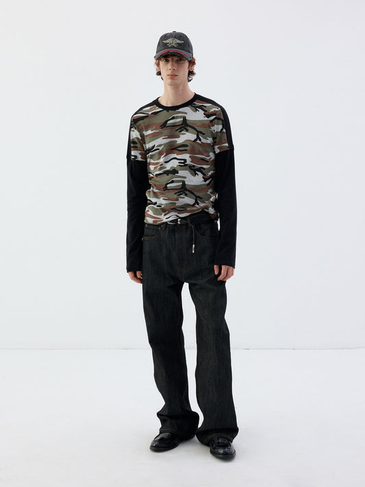Faux Two-Piece T-Shirt