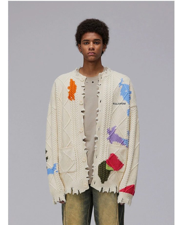 Graffiti Loose Cardigan