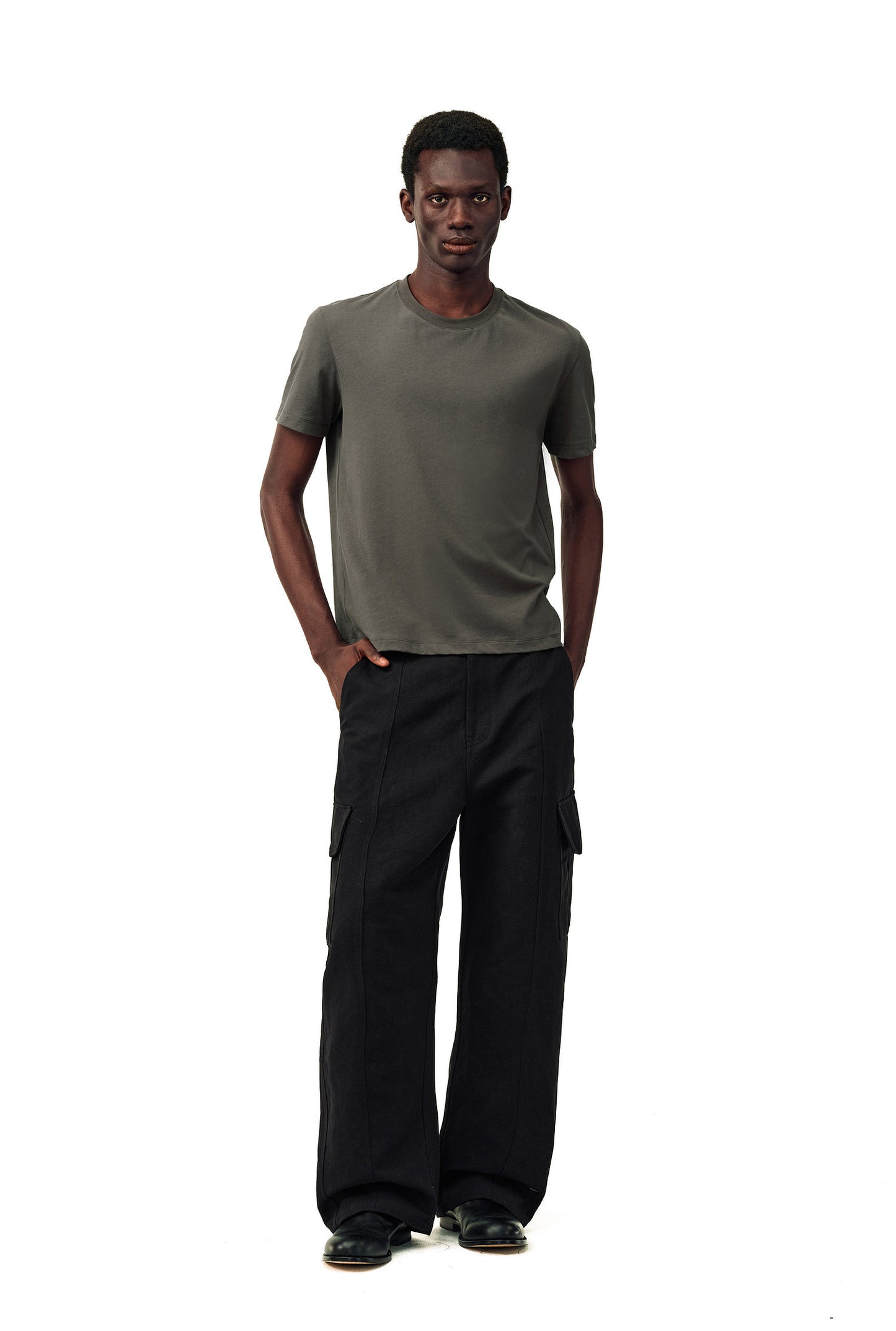 Curved-Leg Cargo Pants