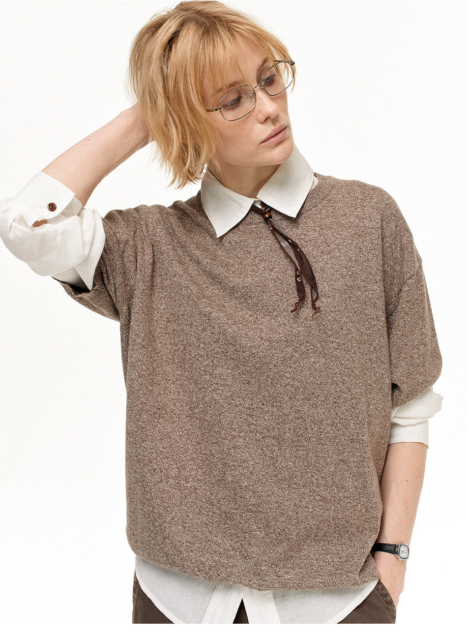 Round-Neck Casual Shirt