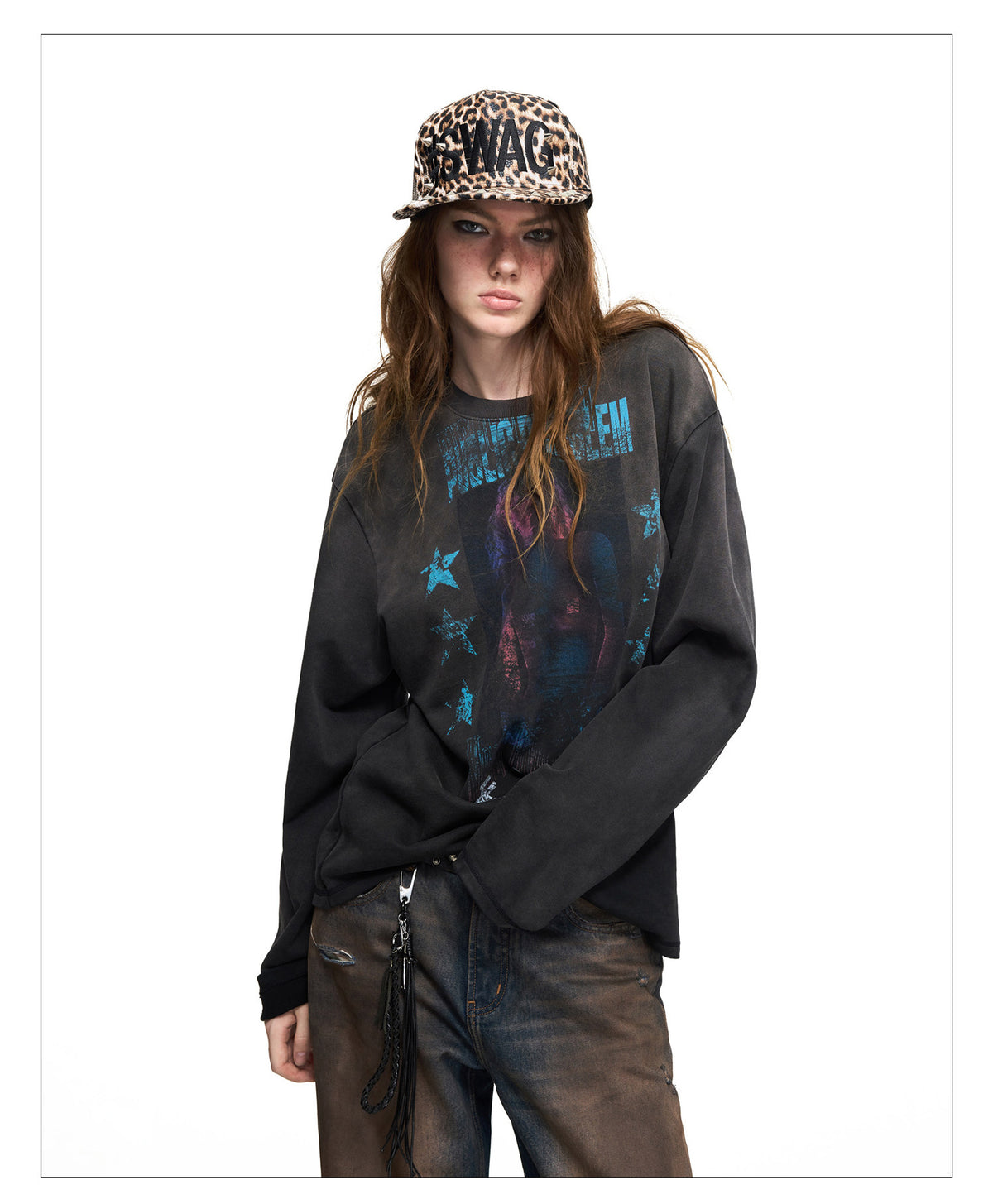 Portrait Color-Block Print T-Shirt