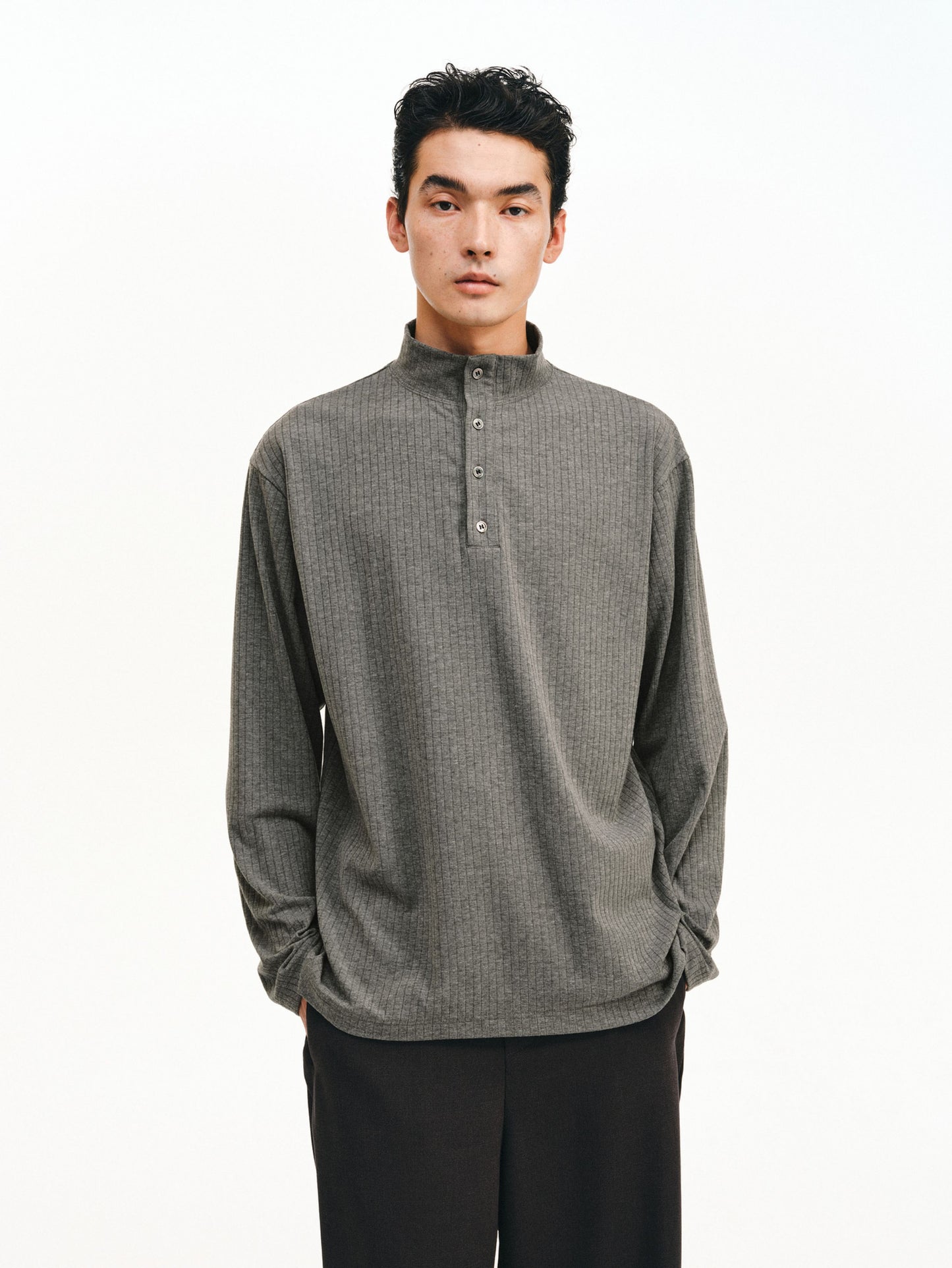 Half-High Collar Shirt