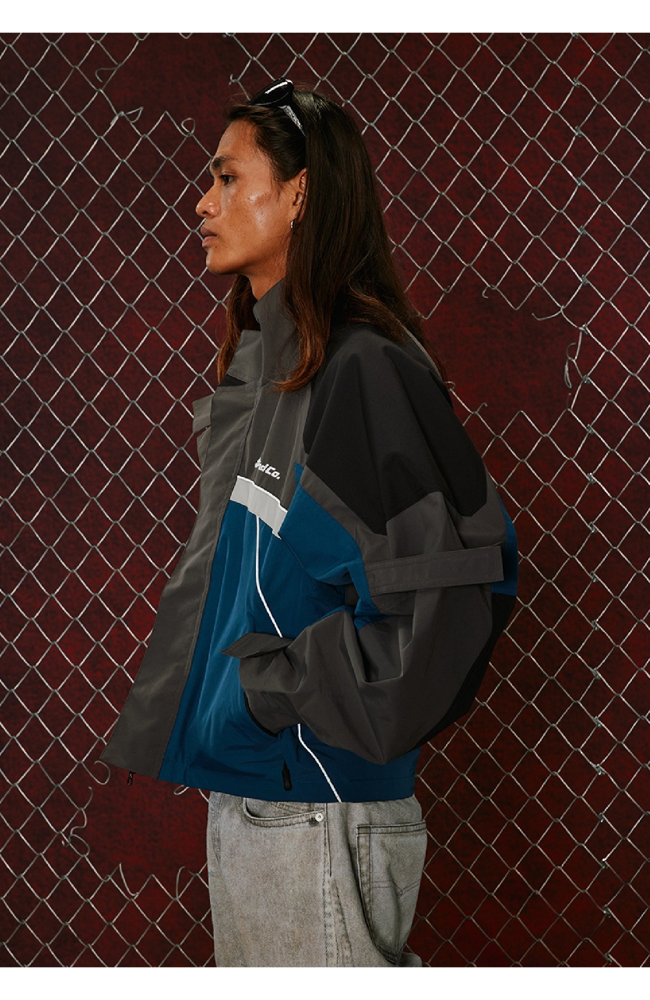 Colorblock Short Wide Jacket